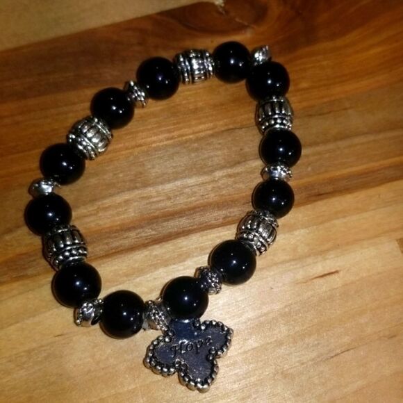 Hope Beaded Stretch Bracelet - Picture 1 of 4